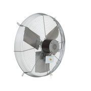 Tpi Industrial Exhaust Fan, 24" TEAO Motor, 120V, Wire Guard, 1/4HP, 3-Speed, Gray CE 24-D